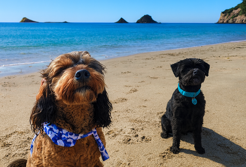 James and Porter, pub dogs at the Pour House